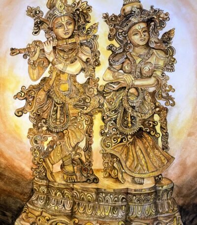 radha krishna handmade paintings