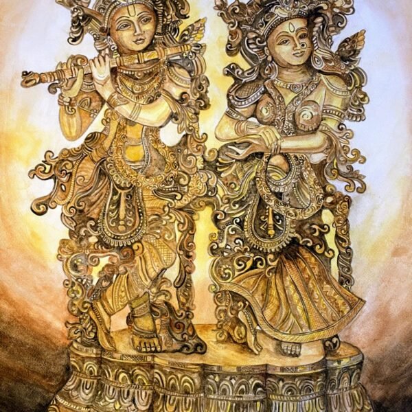 radha krishna handmade paintings